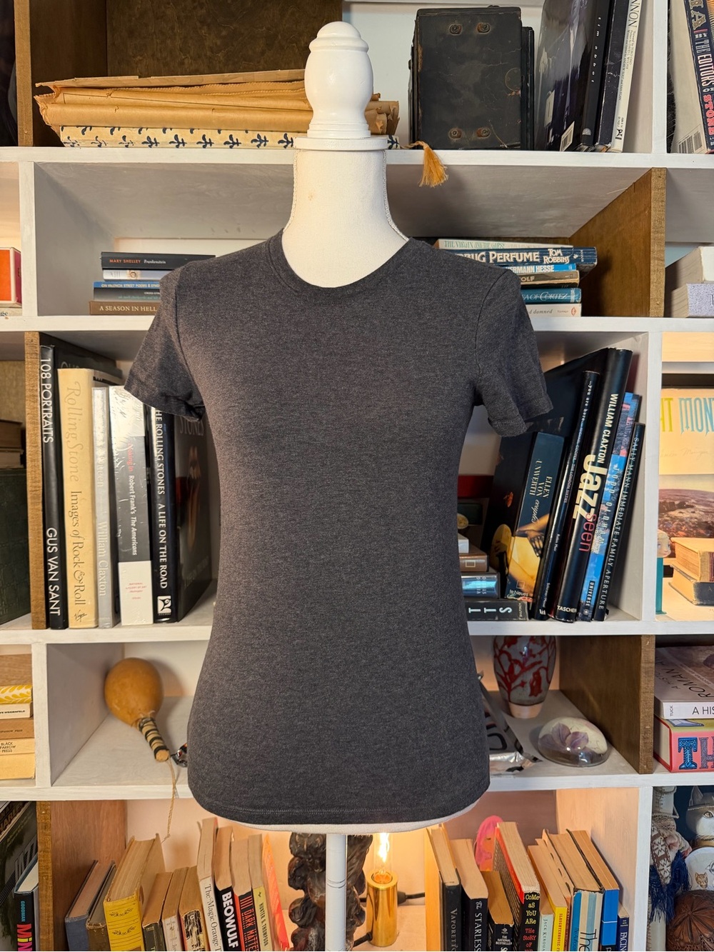 Classic Crewneck Short Sleeve Tee in Charcoal